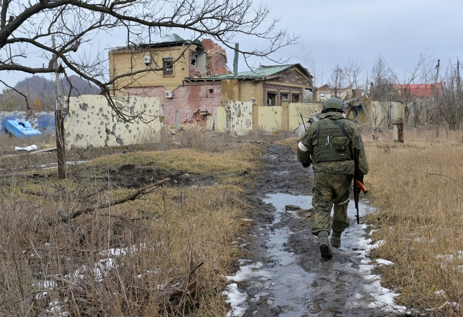 Военнослужащий в Марьинке