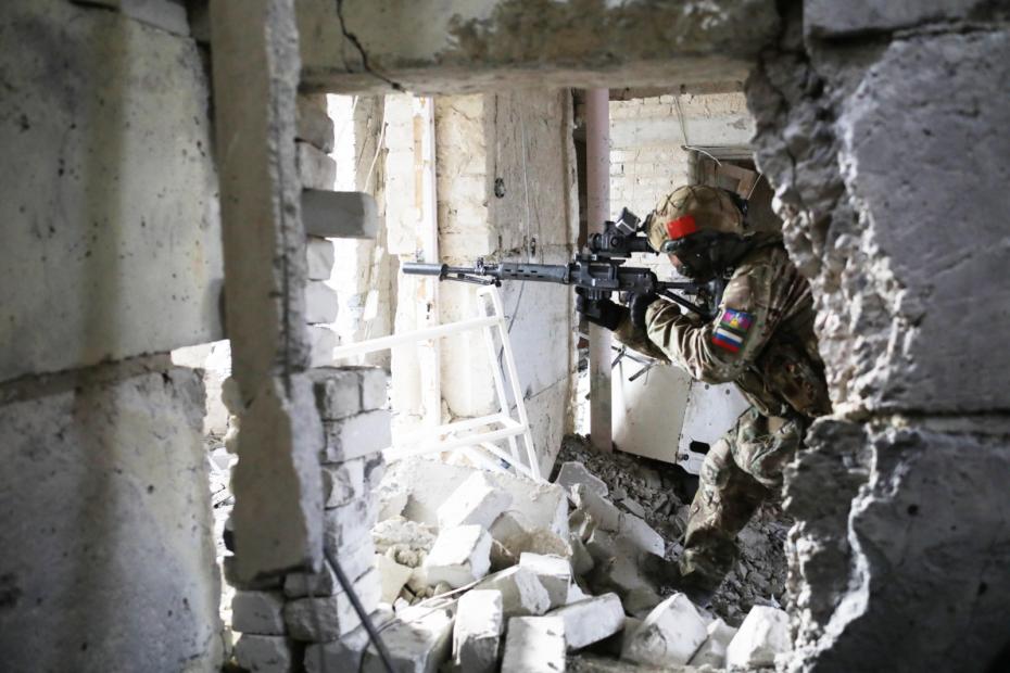 Военнослужащие ВС РФ в зоне проведения спецоперации