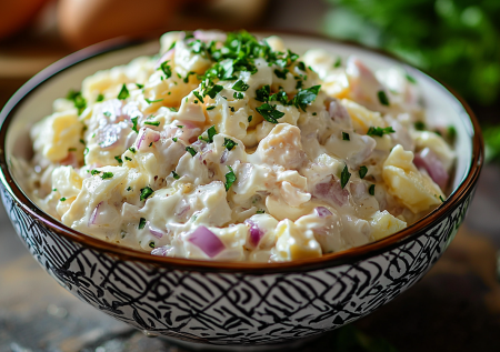 Как в детстве — классический салат из печени трески