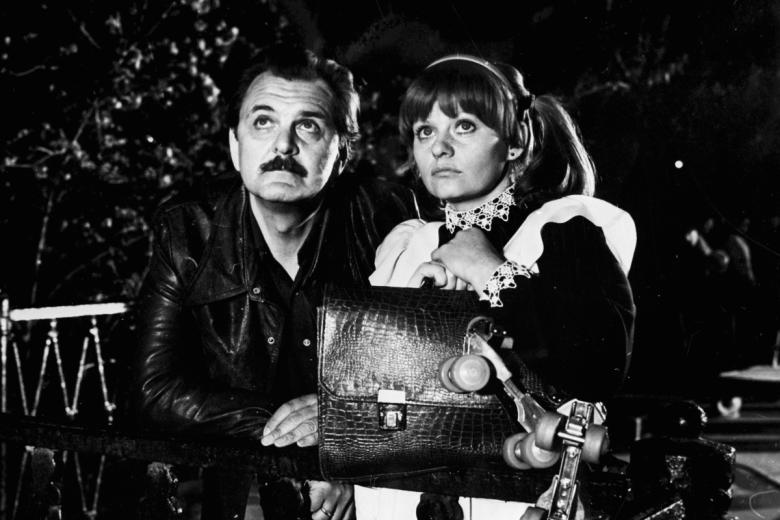 Юрий Яковлев (слева) и Ирина Муравьева (справа) на съемках художественного фильма «Карнавал» режиссера Татьяны Лиозновой