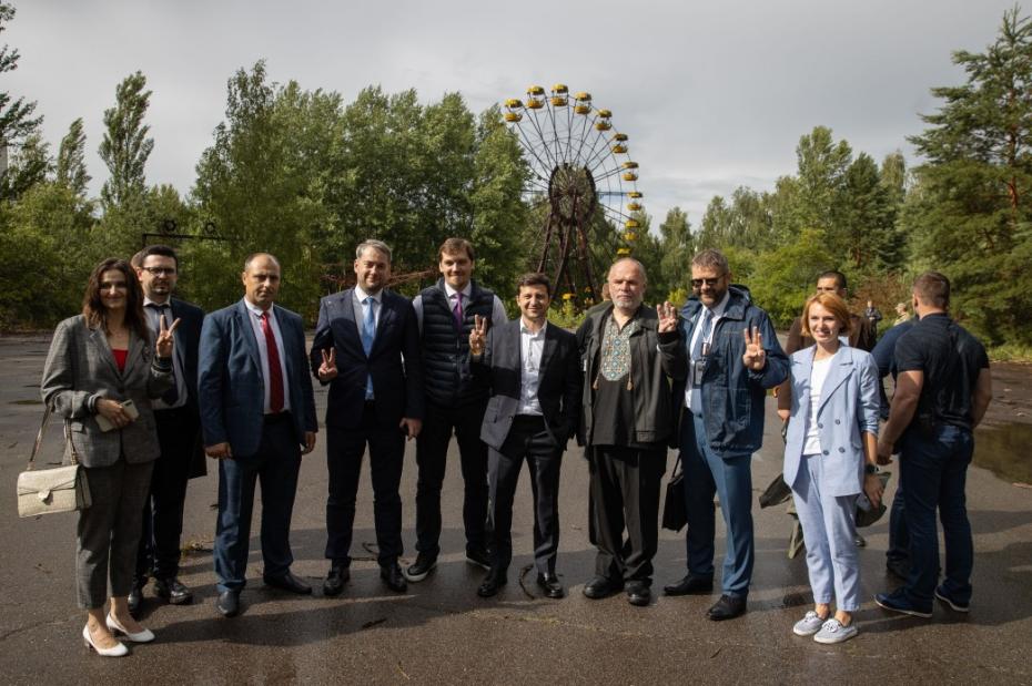 Поездка президента Украины в Чернобыль на специализированное предприятие «Чернобыльская АЭС», а также в город Припять