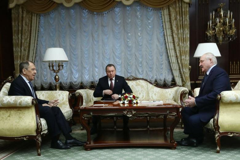 Сергей Лавров и Александр Лукашенко