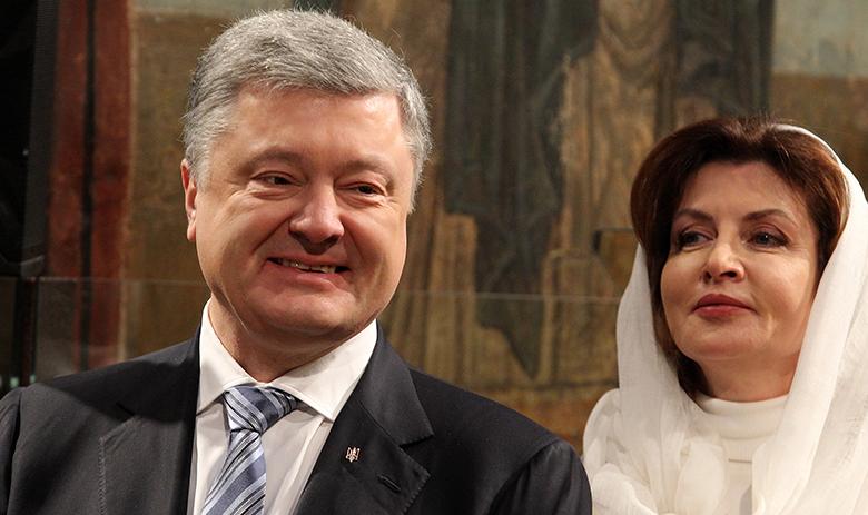 Президент Украины Пётр Порошенко с супругой