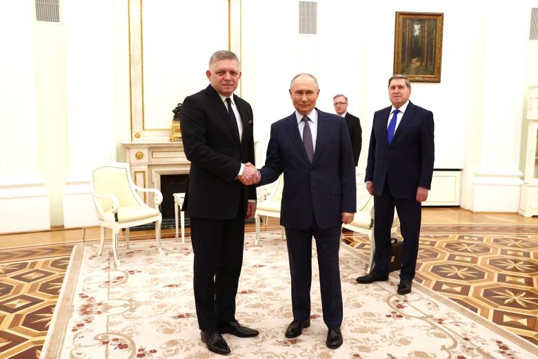 Владимир Путин и премьер-министр Словакии Роберт Фицо