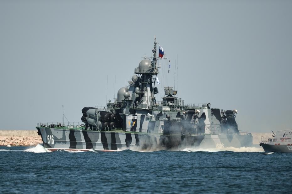 Малый ракетный корабль на воздушной подушке «Самум» Черноморского флота ВМФ России в Севастополе