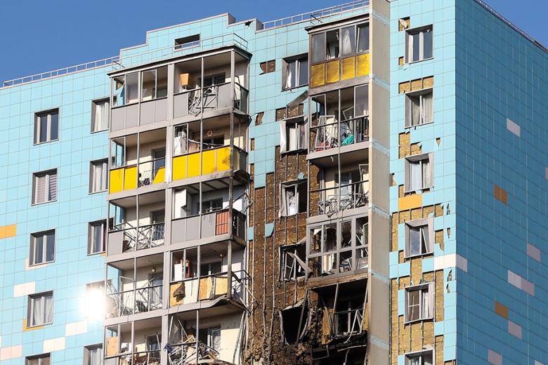 Последствия падения беспилотника в Московской области