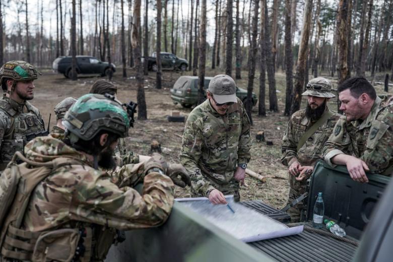 Солдаты ВСУ в зоне боевых действий