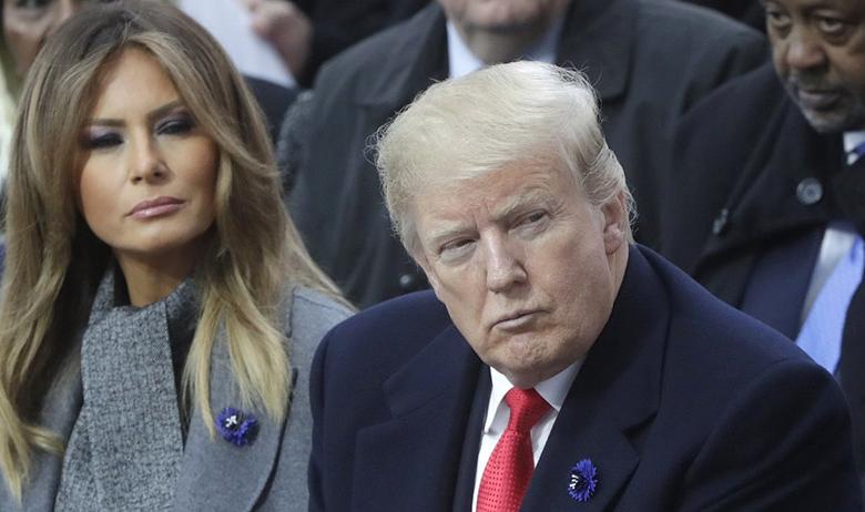 Президент США Дональд Трамп с супругой