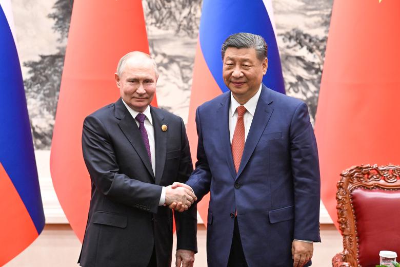 Президент РФ Владимир Путин и председатель КНР Си Цзиньпин