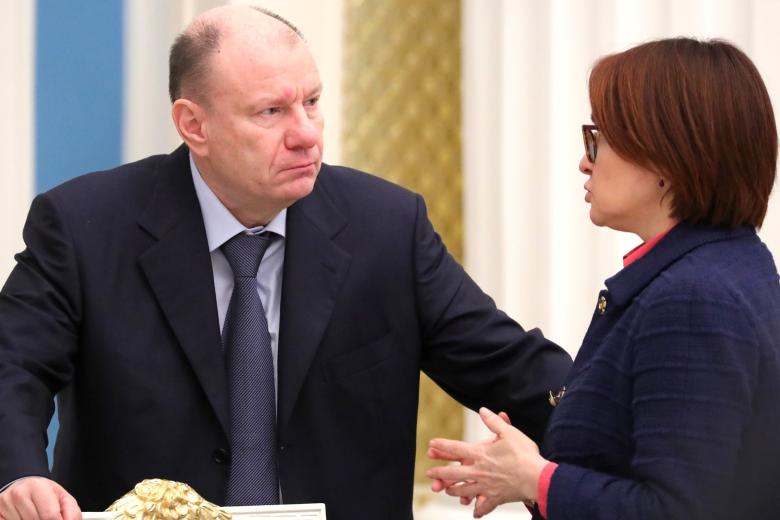 Владимир Потанин и Эльвира Набиуллина