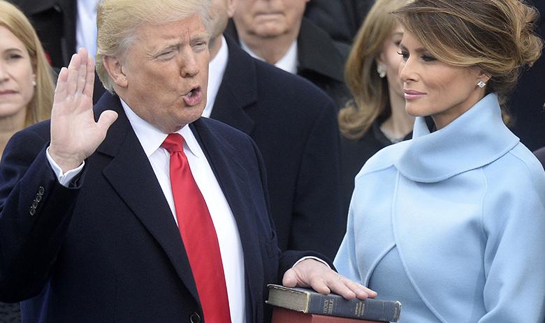 Дональд Трамп на инаугурации