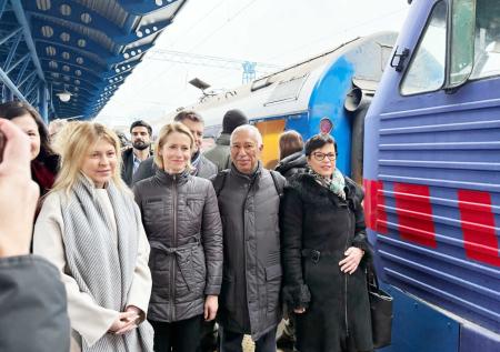 Главы Евросовета и евродипломатии в первый день работы посетили Киев