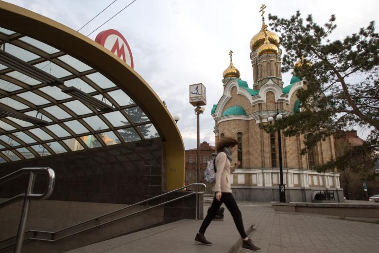 Станция Омского метрополитена «Библиотека имени Пушкина»