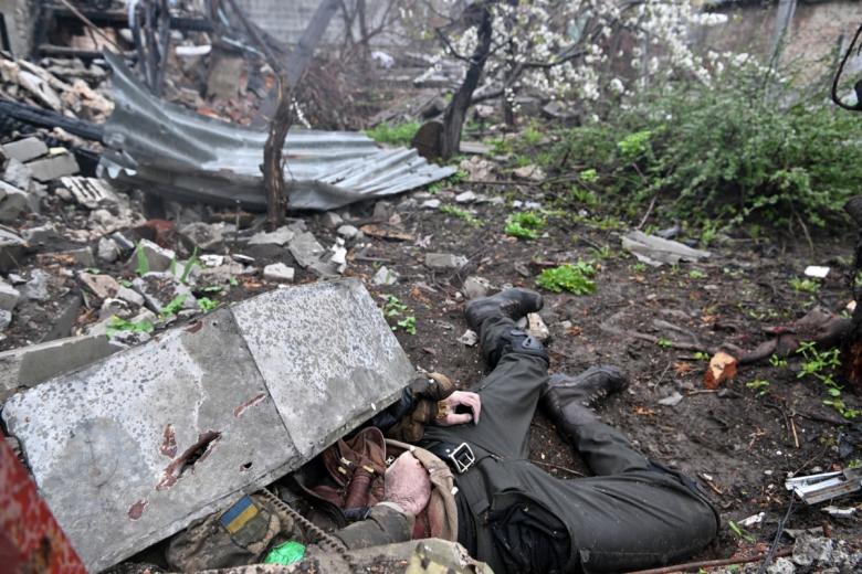 Тело военнослужащего ВСУ