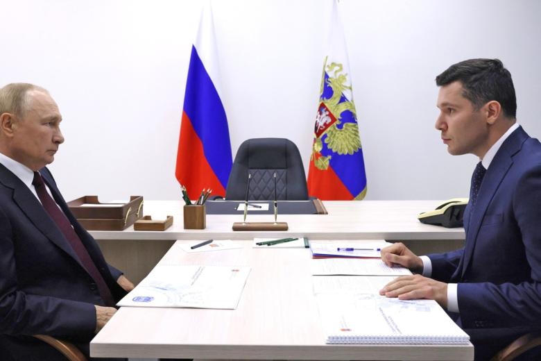 Владимир Путин и Антон Алиханов