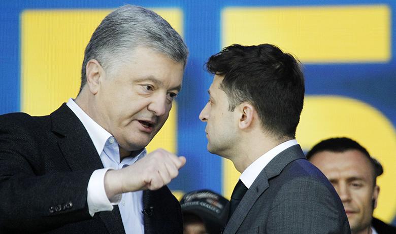 Петр Порошенко и Владимир Зеленский