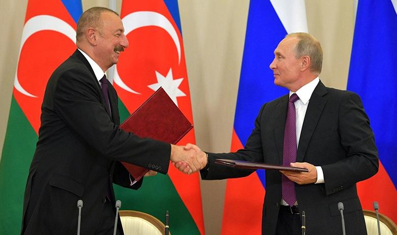 Ильхам Алиев и Владимир Путин