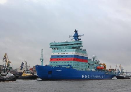 В России начались испытания нового атомного ледокола «Сибирь»  
