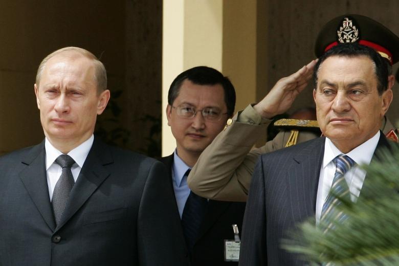 Владимир Путин и Хосни Мубарак