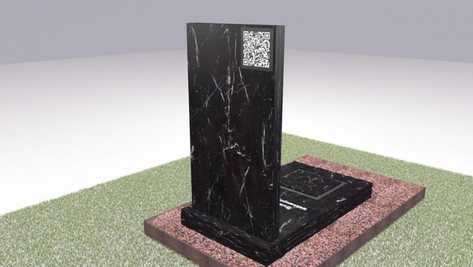 Эскиз QR-кода на надгробии