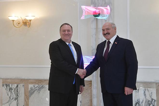Майкл Помпео и Александр Лукашенко