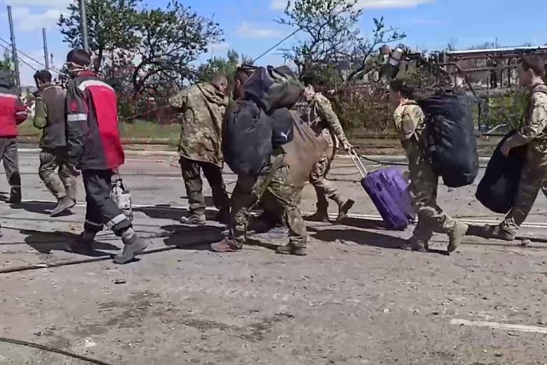 Сдавшиеся в плен украинские военнослужащие