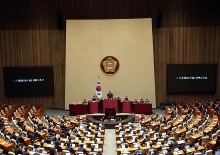 Парламент Южной Кореи поддержал импичмент президенту