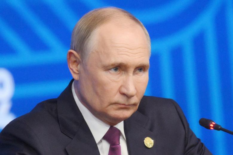 Президент РФ Владимир Путин на пресс-конференции в рамках XVI саммита БРИКС в Казани
