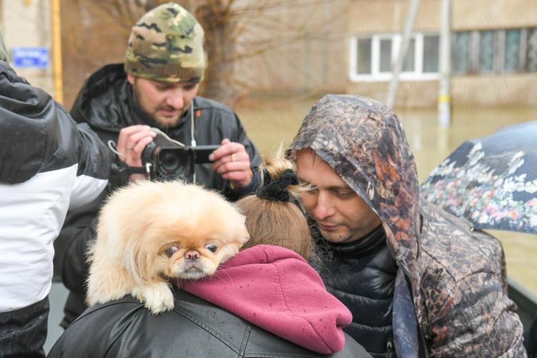 Обстановка во время эвакуации жителей