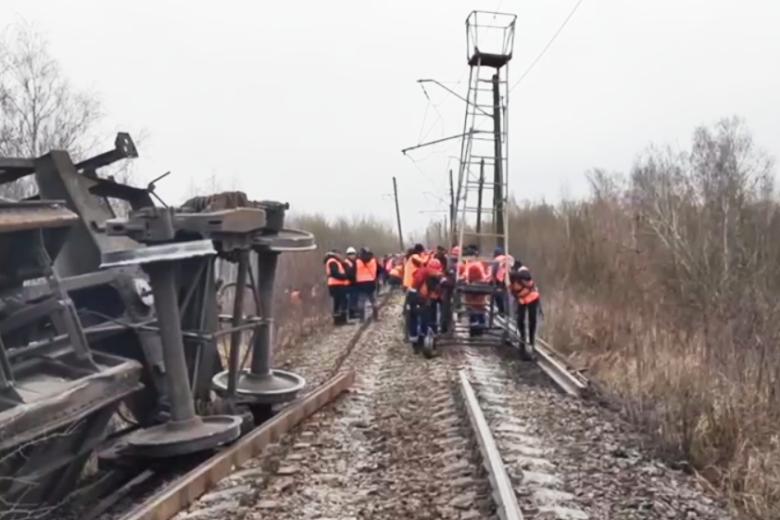 Сход вагонов в Рязанской области