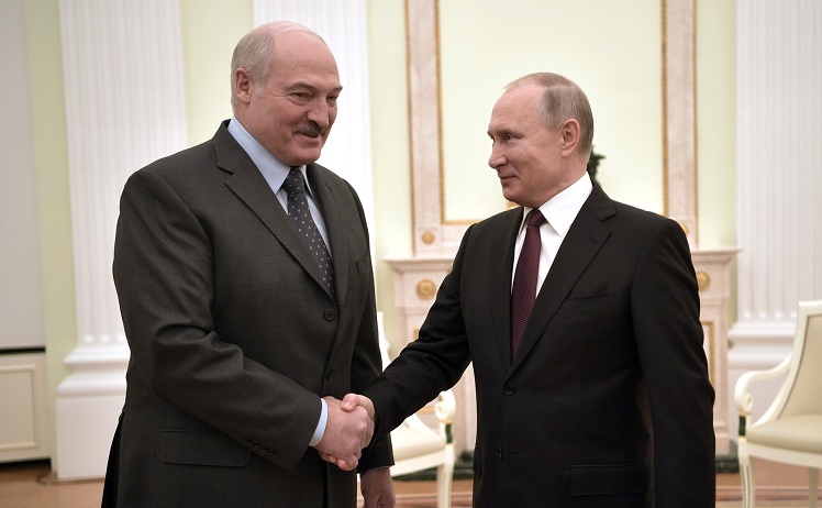 Владимир Путин и Александр Лукашенко