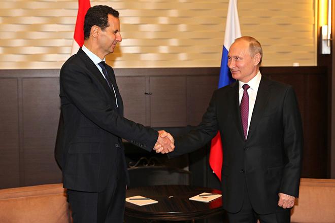 Башар Асад и Владимир Путин
