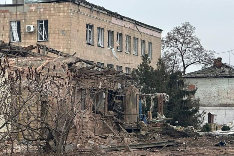 Здание Национальной полиции Украины в Волчанске