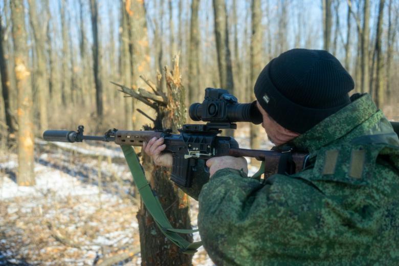 Военнослужащий РФ в зоне проведения СВО