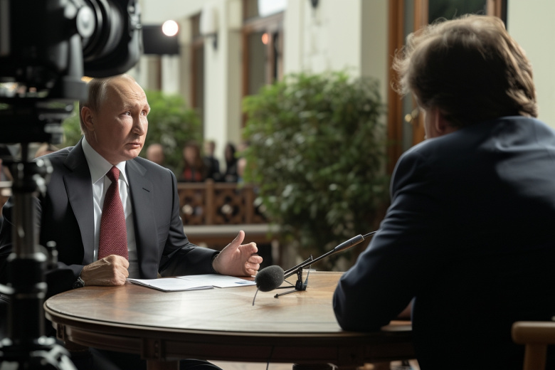 Машинное представление Владимира Путина и Такера Карлсона 
