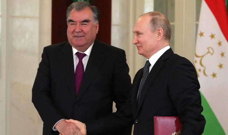 Владимир Путин и Эмомали Рахмон
