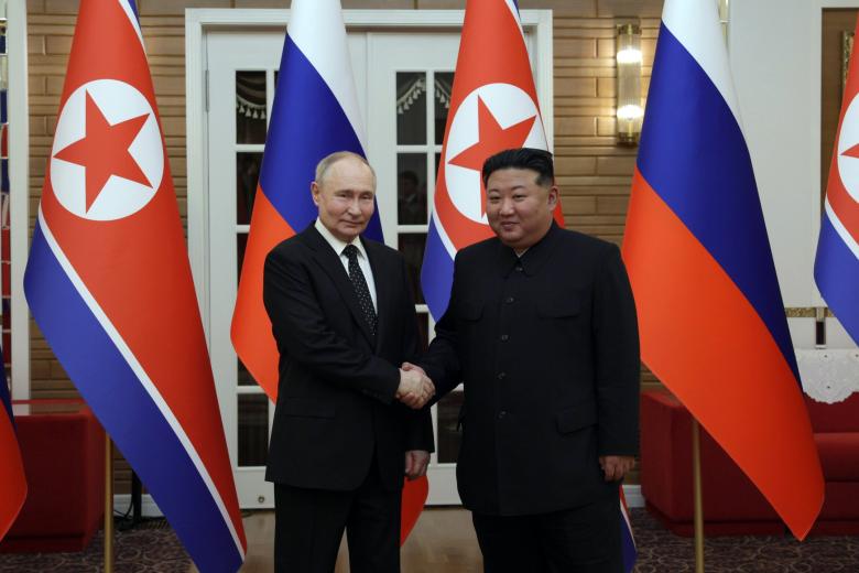 Владимир Путин и Ким Чен Ын