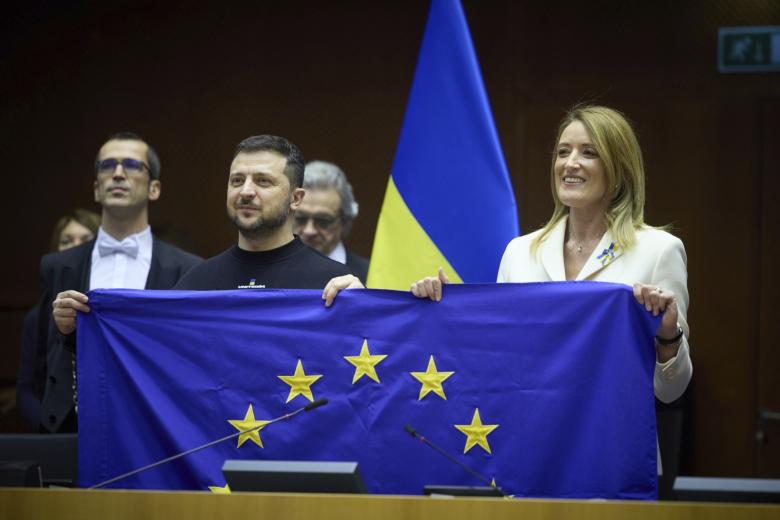 Владимир Зеленский и Роберта Метсола