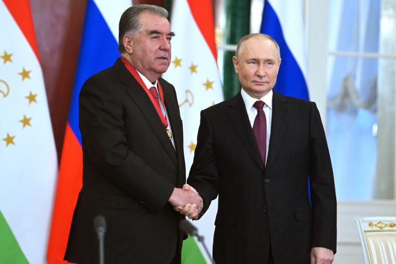 Эмомали Рахмон и Владимир путин