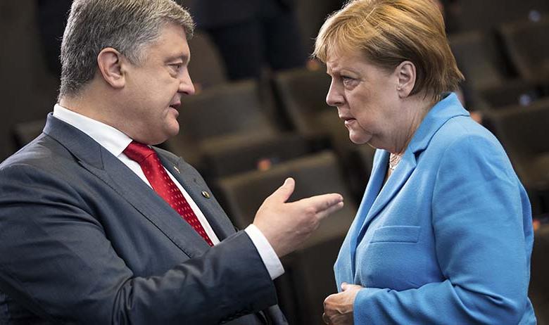 Пётр Порошенко и Ангела Меркель