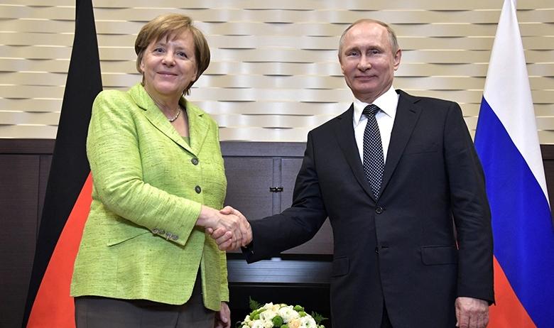 Ангела Меркель и Владимир Путин