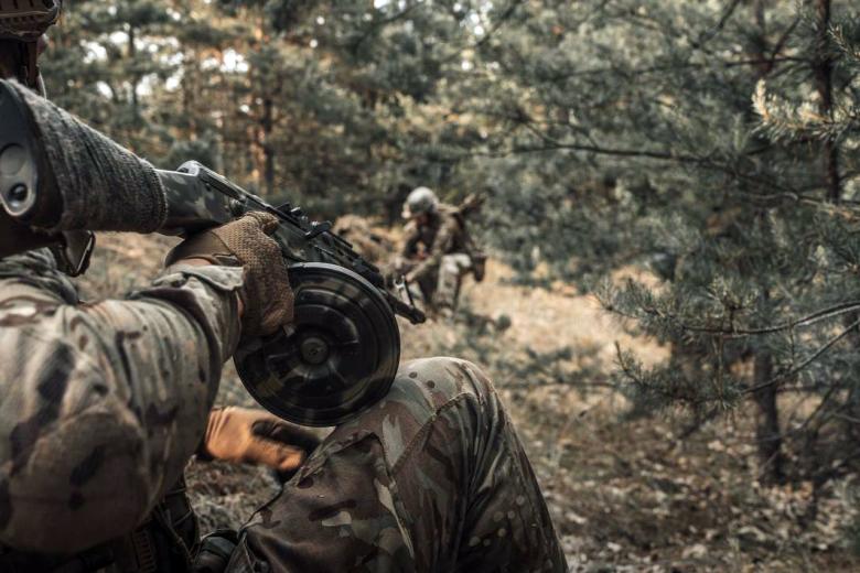 Солдаты ВСУ в зоне боевых действий