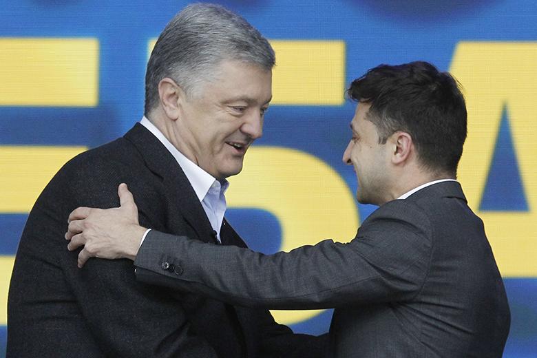 Петр Порошенко и Владимир Зеленский