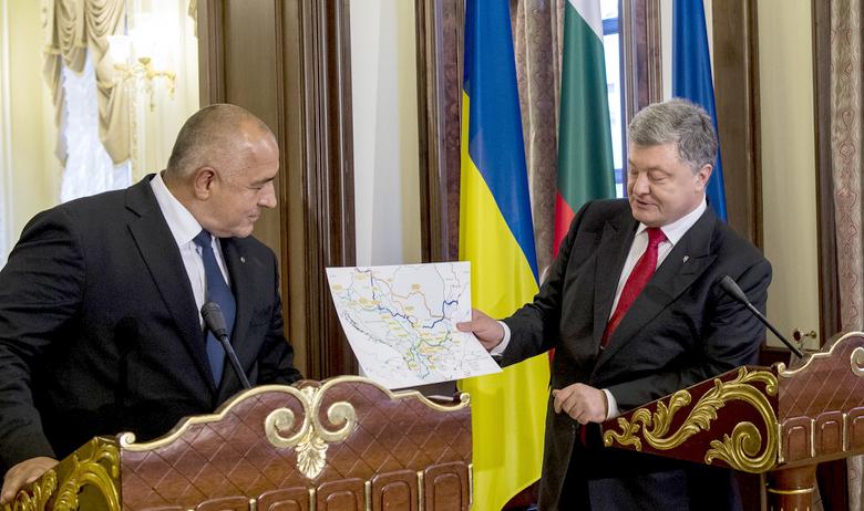 Президент Украины Пётр Порошенко и премьер Болгарии Бойко Борисов