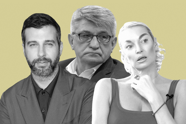 Иван Ургант, Александр Сокуров и Анастасия Волочкова