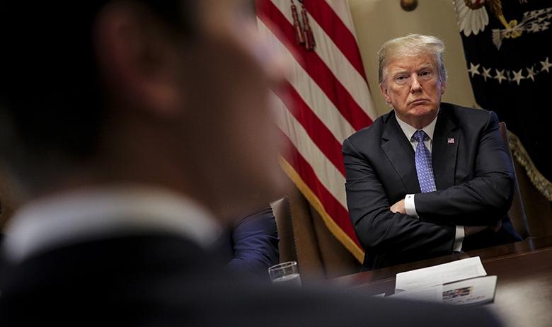 Джаред Кушнер и президент США Дональд Трамп