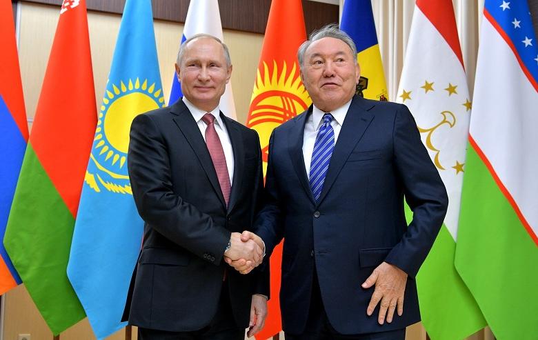 Президент РФ Владимир Путин/Президент Казахстана Нурсултан Назарбаев