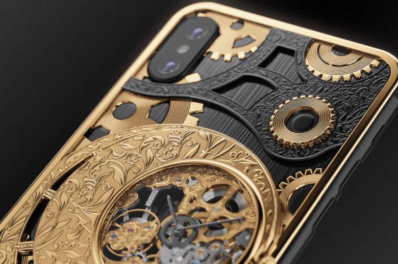 Смартфон Caviar Grand Complications Skeleton Black & Gold
