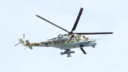 Вертолет Ми-24 разбился над Черным морем