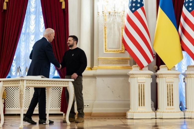 Джо Байден и Владимир Зеленский